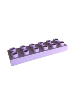 Lego Duplo kostka sv.fialová 6x2 úzká